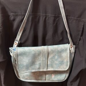 Vintage YKK Purse from Luggage Set, Stylish Blue Shoulder Bag